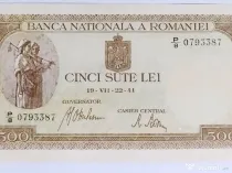 Trei Bancnote De 500 LEI 1941 - Stare perfecta (UNC)