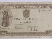 Trei Bancnote De 500 LEI 1941 - Stare perfecta (UNC) 