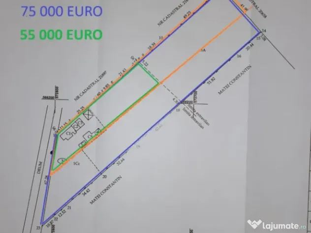 Vând proprietate în sat Brătești, com. Șirna, jud. Prahova