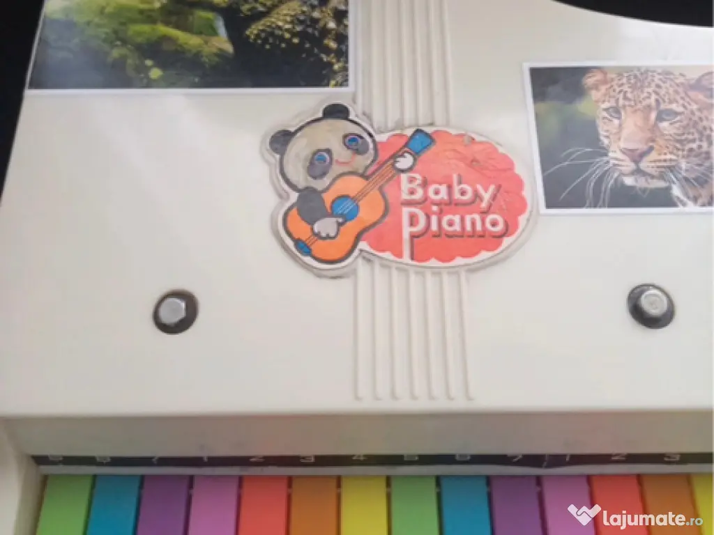 Vintage old toys Baby Piano & F1 Friction Car