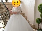✨ Rochie de mireasă tip prințesă + voal + crinolină ✨ 