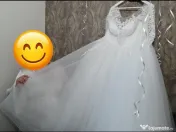 ✨ Rochie de mireasă tip prințesă + voal + crinolină ✨ 