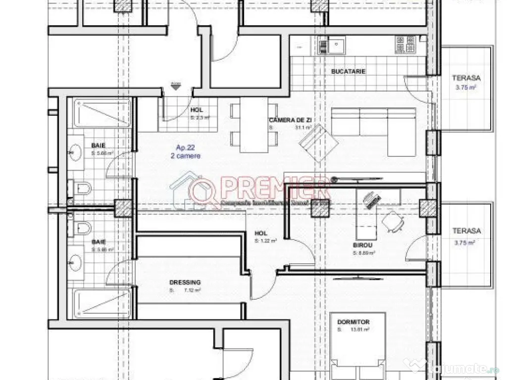 Tineretului - Parcul Carol apartament 3 camere