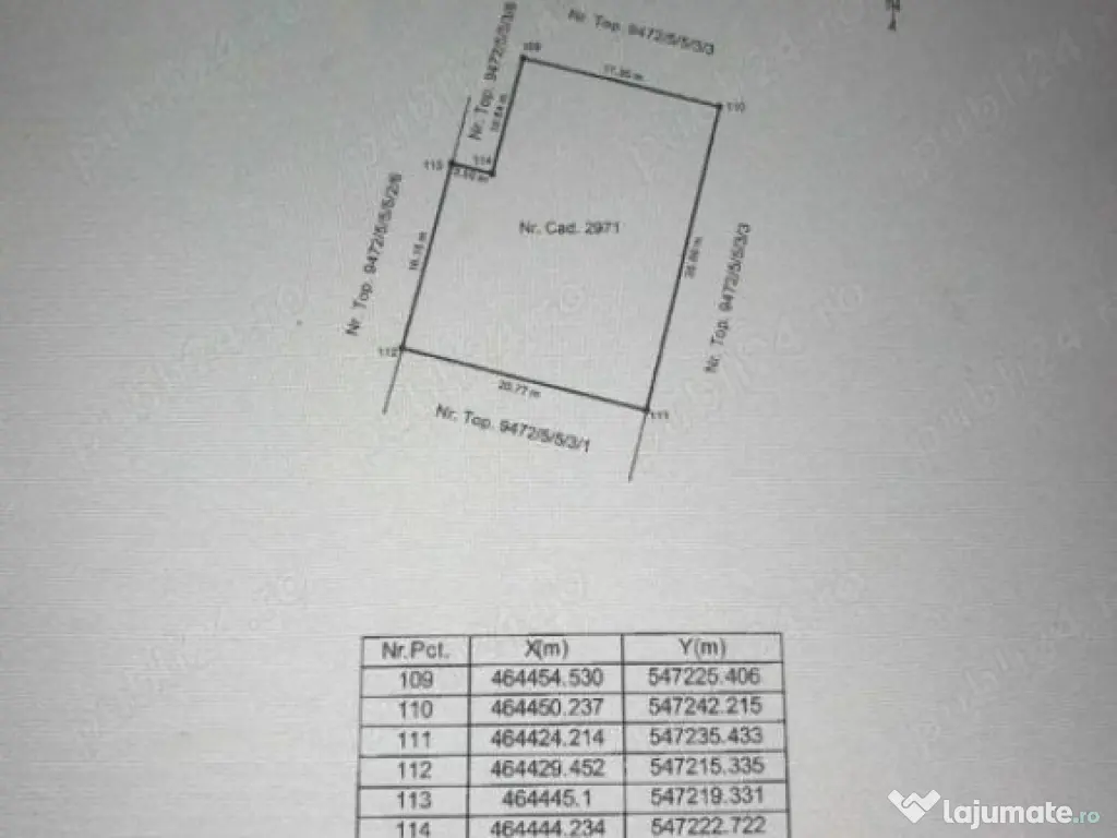 Teren 522 mp Tractorul