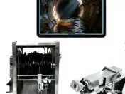 Robot Profesional Inspecție Conducte 260 mm – CCTV PAN/TILT, Cablu 200 m 