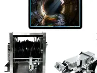 Robot Profesional Inspecție Conducte 260 mm – CCTV PAN/TILT, Cablu 200 m 