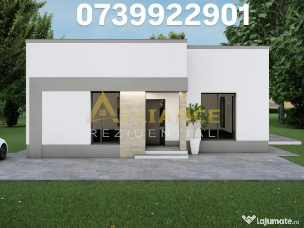 Casa Individuala - 4 camere - 2 bai - 500mp teren