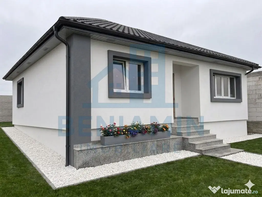 Casa la cheie-Living-2 Dormitoare-Baie-Gaze-Curent-Apa-32...