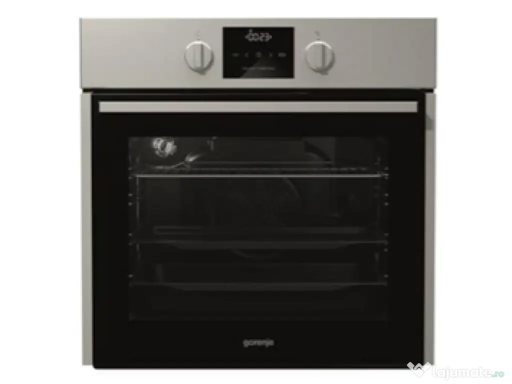 Plita pe gaz si cuptor electric inox-Gorenje