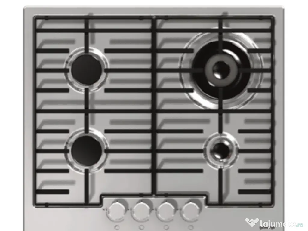 Plita pe gaz si cuptor electric inox-Gorenje