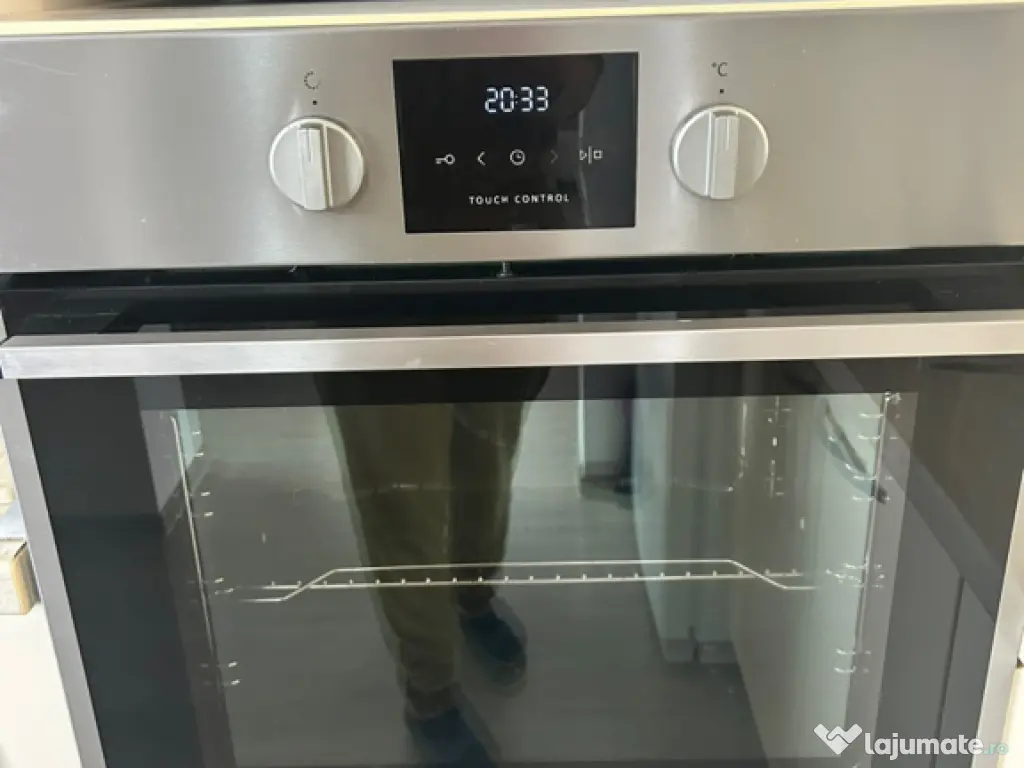 Plita pe gaz si cuptor electric inox-Gorenje