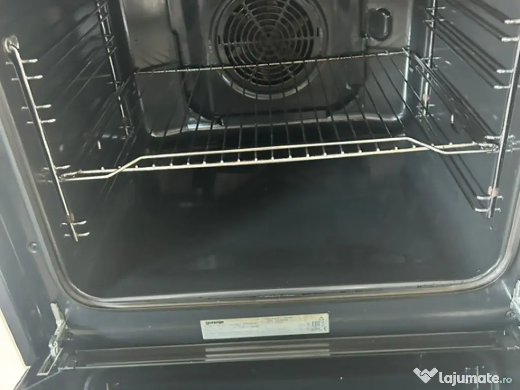 Plita pe gaz si cuptor electric inox-Gorenje