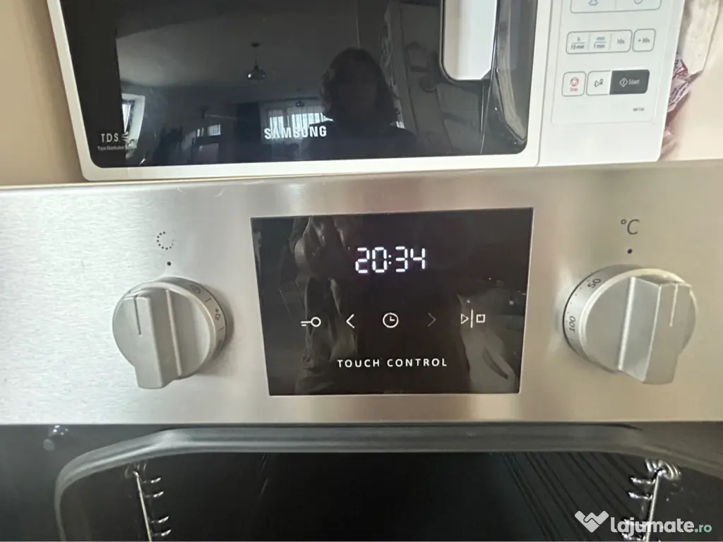 Plita pe gaz si cuptor electric inox-Gorenje