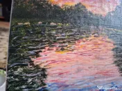 Tablou pictat manual – „Paradis de seară” 