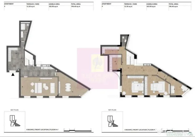 Apartament 4 camere, tip duplex, P+1 – Licurg
