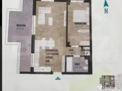 Apartament 2 camere | 53 mp + terasă 16 mp | etaj 4 | Zona 