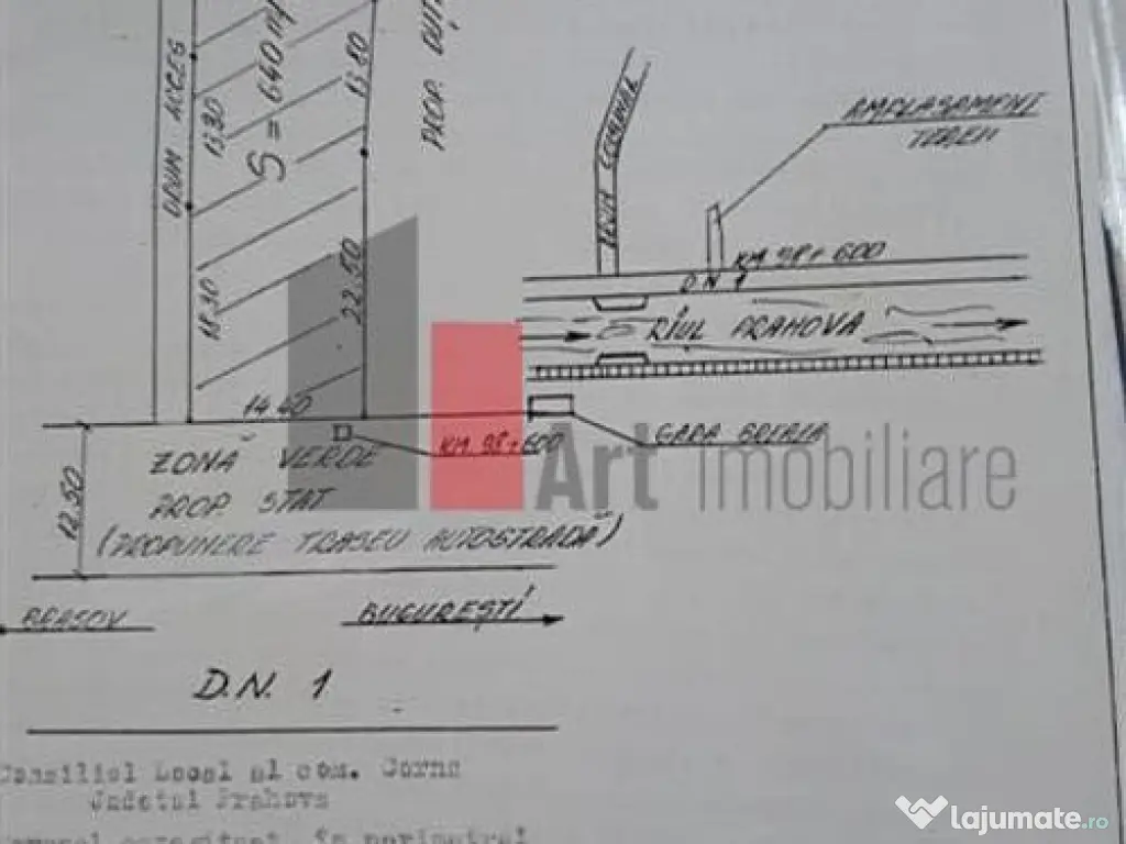 Teren de vanzare Breaza Cornu iesire la DN 1