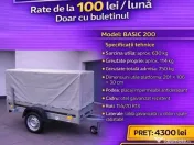 Remorca Martz Basic 200/106cm Prelata Basculabila 