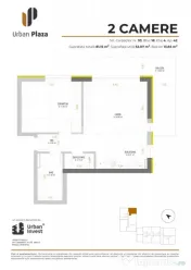 Apartament 2 camere | Urban Plaza – Bloc 18 | Parcare + Bo 