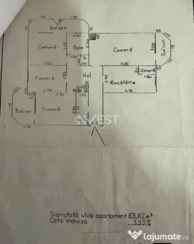 Apartament 4 camere, decomandat, zona Pacurari - Esplanada,