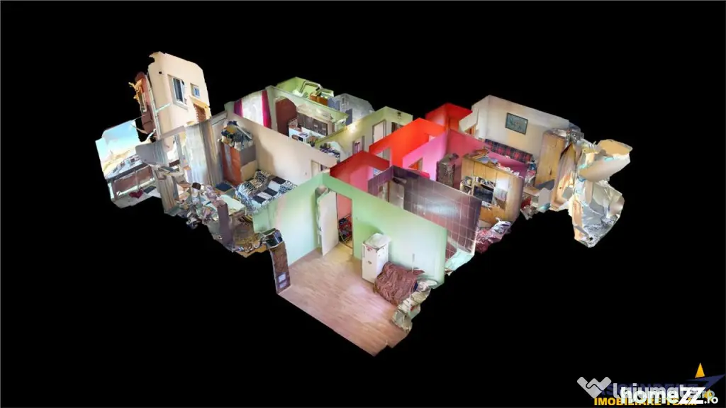 Tur 3D! Apartament 4 camere,2 balcoane,2 bai,zona centrala A