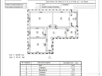 P.F vând apartament cu 3 camere decomandat – Str. Gloriei, Roman