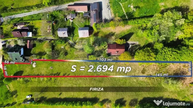 FIRIZA - parcela teren la VANZARE