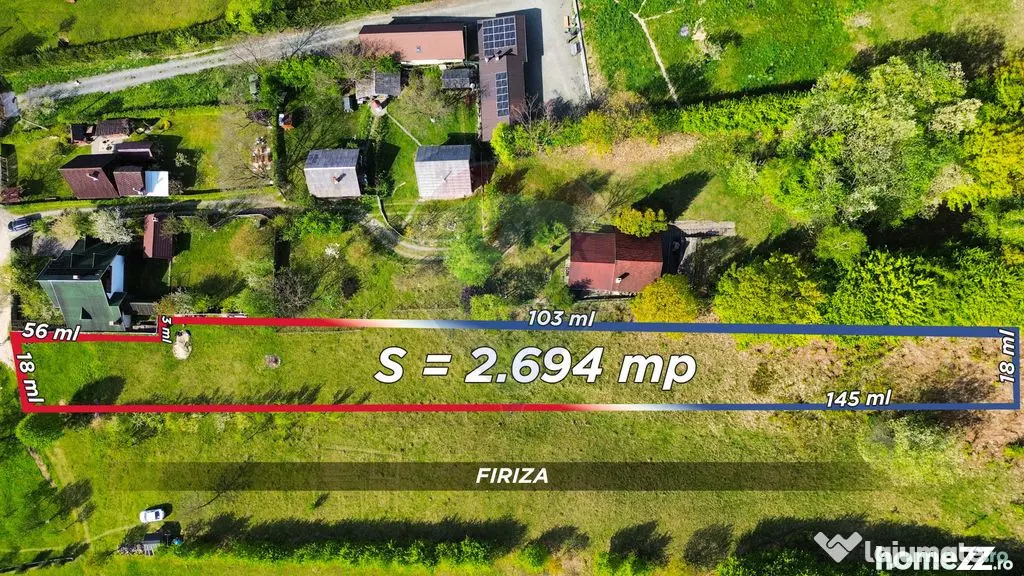 FIRIZA - parcela teren la VANZARE