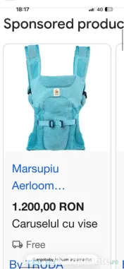 Marsupiu Ergobaby Aerloom nou 