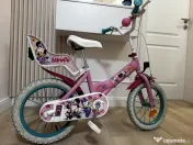 Bicicletă Roz Minnie 14 inch – Ca Nouă! (Accesorii incluse) 