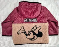 Geacă ZARA fata cu gluga impermeabila 4-5 ani (110 cm) NOUĂ Disney Minnie Mouse 