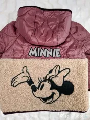 Geacă ZARA fata cu gluga impermeabila 4-5 ani (110 cm) NOUĂ Disney Minnie Mouse 