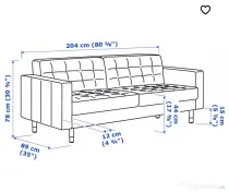 Canapea Ikea neagră