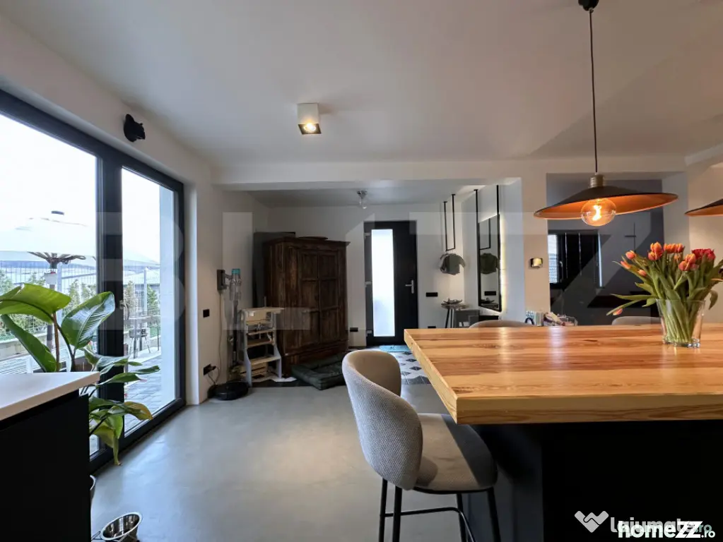 Casă modernă stil industrial, 120 mp utili, zona intrare B