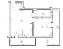 Apartament 2 camere, 44 mp, finisat, zona Donath