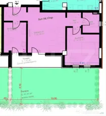 Apartament 2 Camere cu Terasă 49 mp | Zona Aradului | Parte