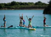 SUP Yoga Dock Stand Up Paddle si 4 SUP Aqua Marina 