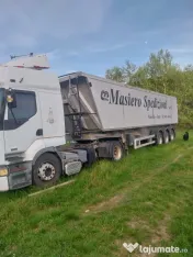 Cap tractor și bena 
