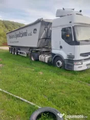Cap tractor și bena 