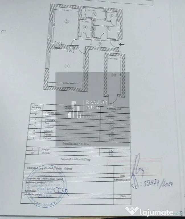 2 camere Giurgiului centrala/etaj 1