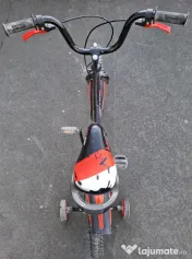 Bicicleta Baieti 4-6 Ani, Roti 16 Inch, Frane C-Brake, Roti Ajutatoare,Rich Baby 