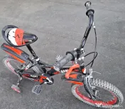 Bicicleta Baieti 4-6 Ani, Roti 16 Inch, Frane C-Brake, Roti Ajutatoare,Rich Baby 