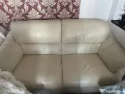 2 canapele de vânzare din piele naturală 