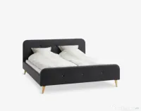Pat Jysk 160x200 cu somiera si saltea 