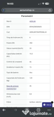 Se vinde trotineta electrică 