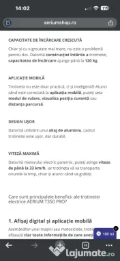 Se vinde trotineta electrică 