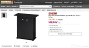 Acvariu complet utilat 60 litri cu suport 