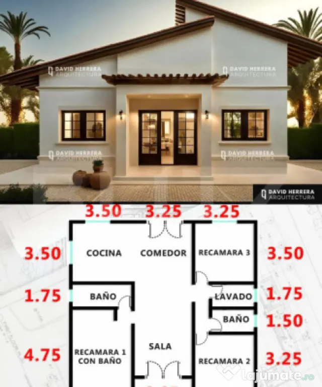 Casa in stadiul de proiect, Arcalia