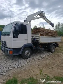 Vând Man 8 163 basculabil macara