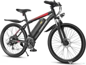 Bicicletă electrică America, 500W (1000W vârf), 48V, 80km, suspensie față 